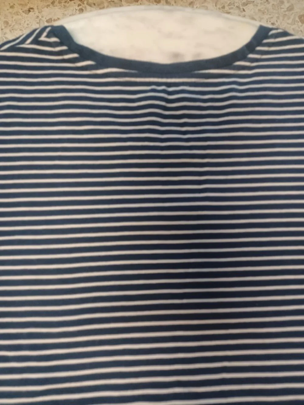 Allison Daley Women's Long Sleeve Pullover Top XL Blue & White Stripes - Picture 5 of 5